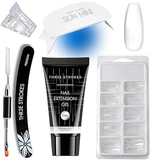 THR3E STROKES Poly Gel Extension Kit (6 IN 1)
