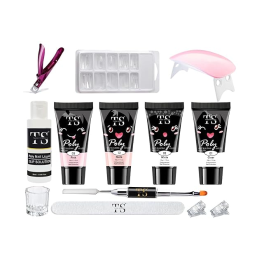 THR3E STROKES Poly Gel Extension Kit: Pink and Clear Polygel